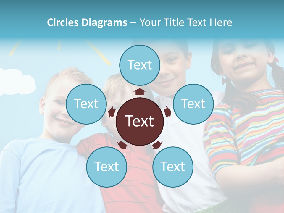 Pretty Sun Friendship PowerPoint Template