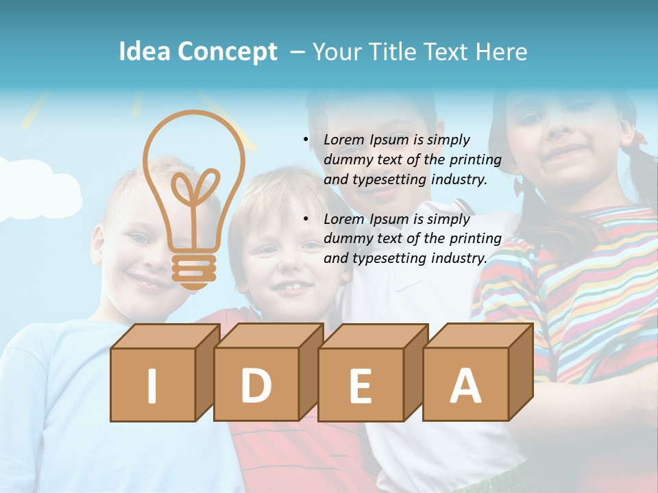 Pretty Sun Friendship PowerPoint Template