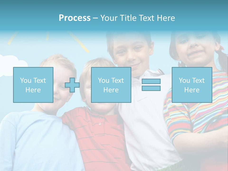 Pretty Sun Friendship PowerPoint Template