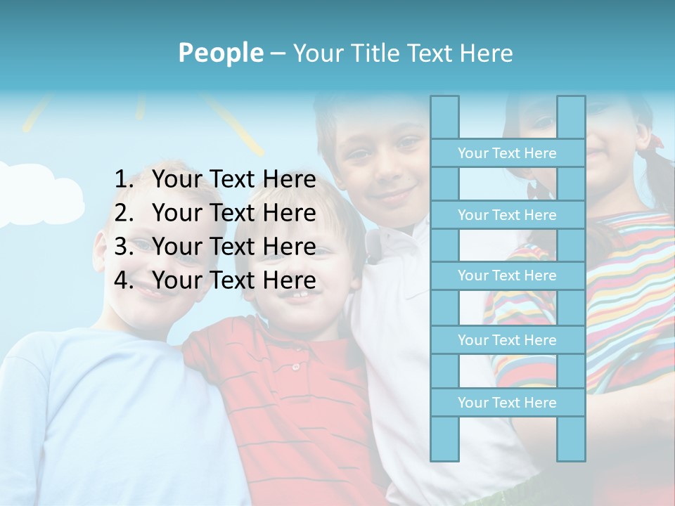 Pretty Sun Friendship PowerPoint Template