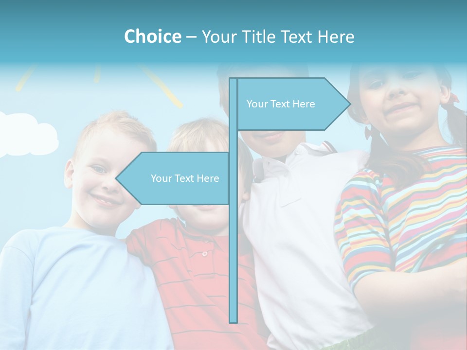 Pretty Sun Friendship PowerPoint Template