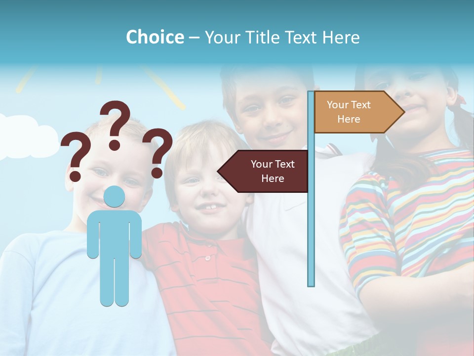 Pretty Sun Friendship PowerPoint Template