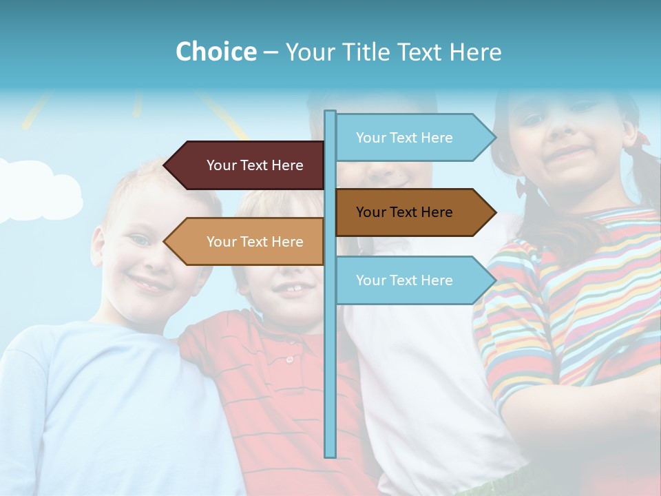 Pretty Sun Friendship PowerPoint Template