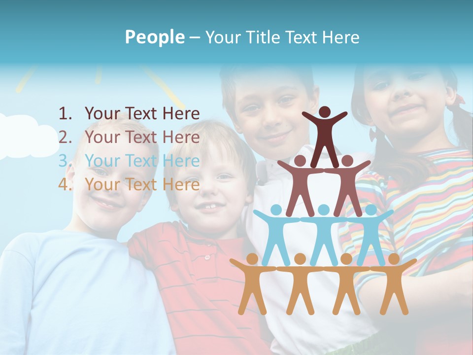 Pretty Sun Friendship PowerPoint Template
