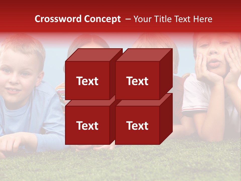 Looking Lying Male PowerPoint Template