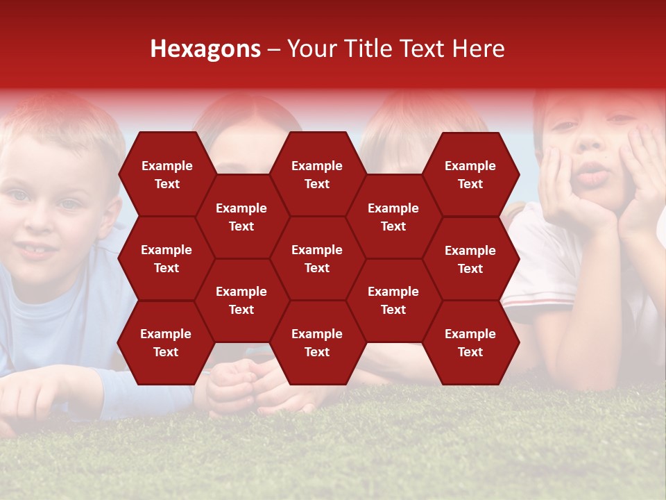 Looking Lying Male PowerPoint Template