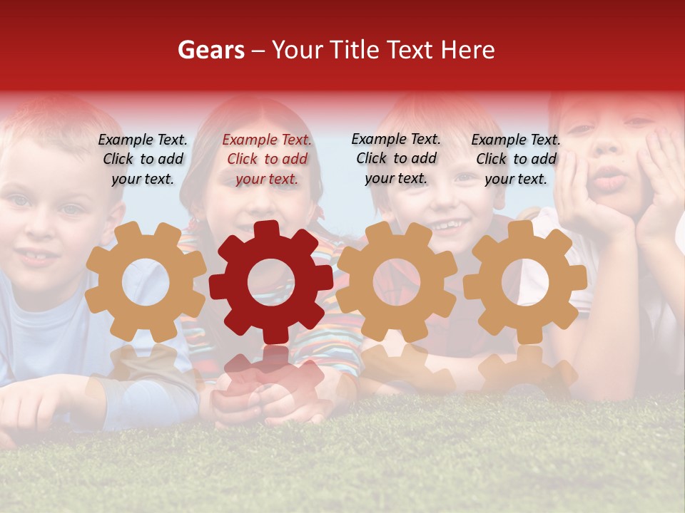 Looking Lying Male PowerPoint Template