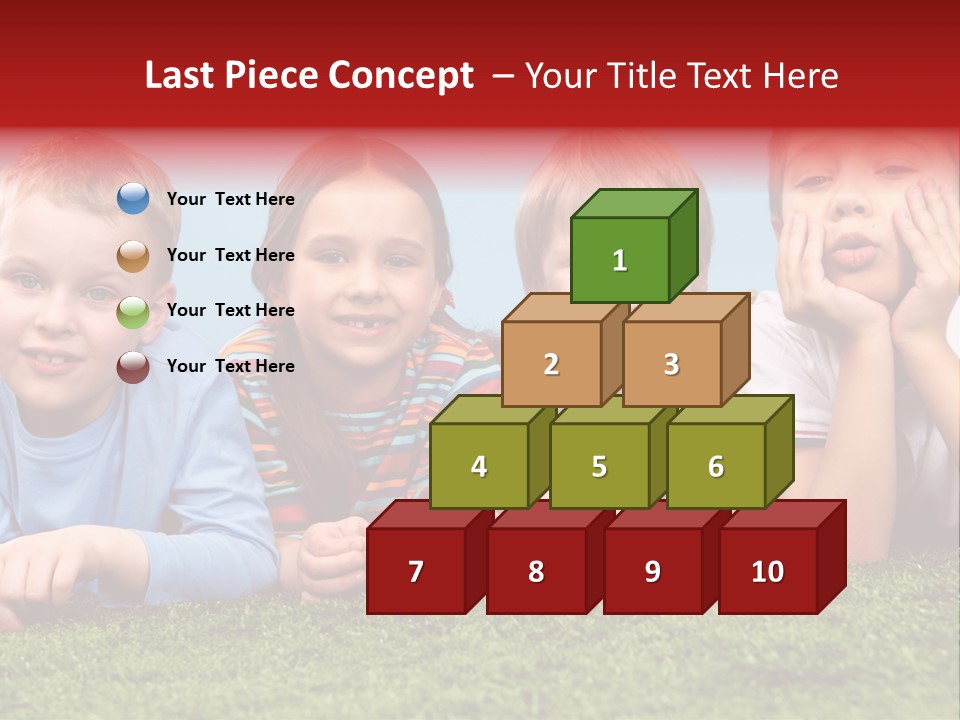 Looking Lying Male PowerPoint Template