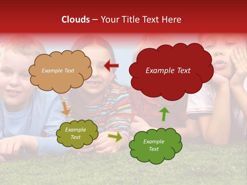 Looking Lying Male PowerPoint Template