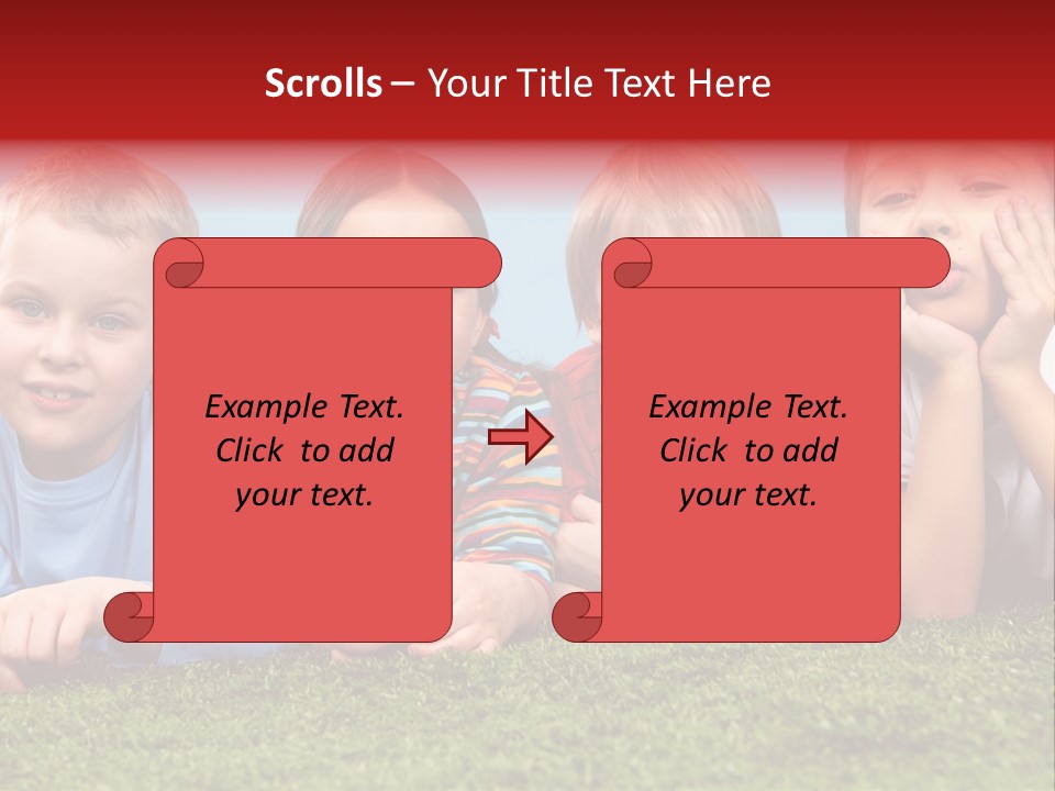 Looking Lying Male PowerPoint Template