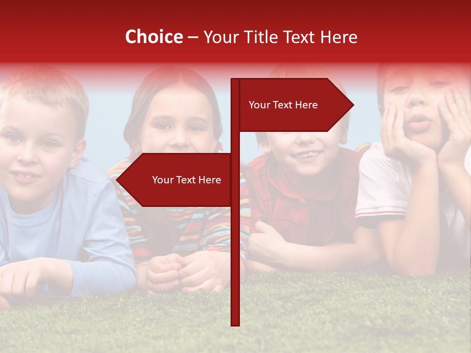 Looking Lying Male PowerPoint Template