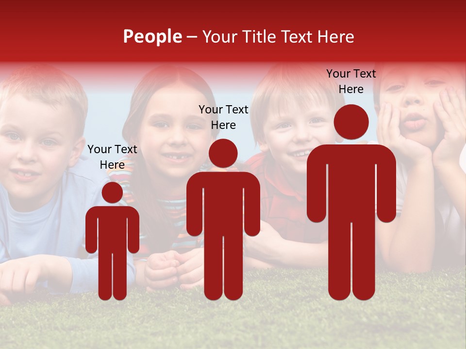 Looking Lying Male PowerPoint Template