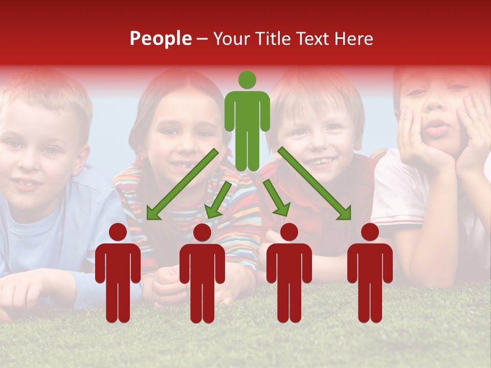 Looking Lying Male PowerPoint Template