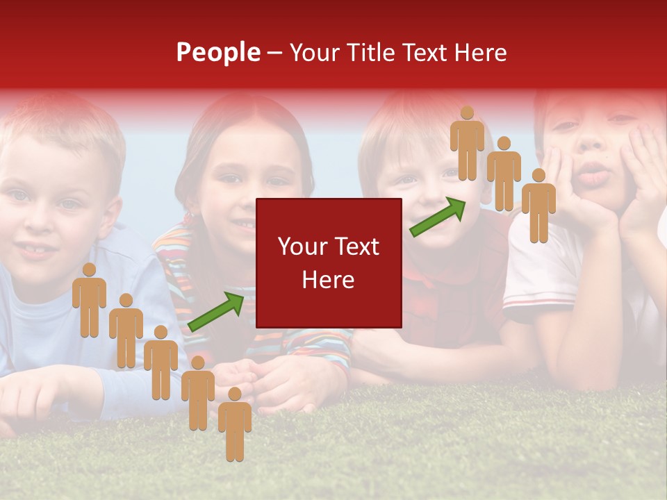 Looking Lying Male PowerPoint Template