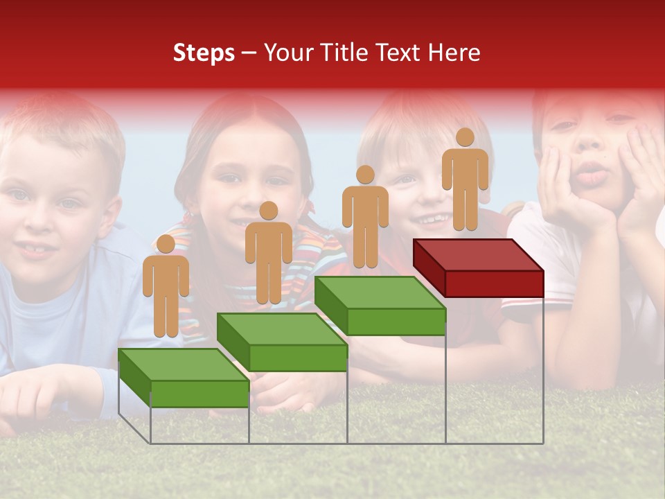 Looking Lying Male PowerPoint Template