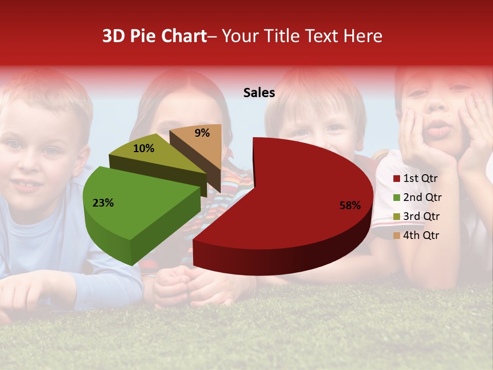 Looking Lying Male PowerPoint Template