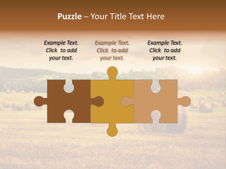 Hay Wheat Field PowerPoint Template