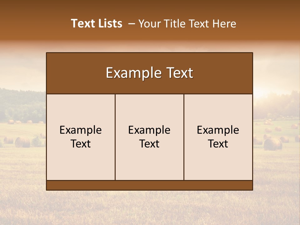Hay Wheat Field PowerPoint Template