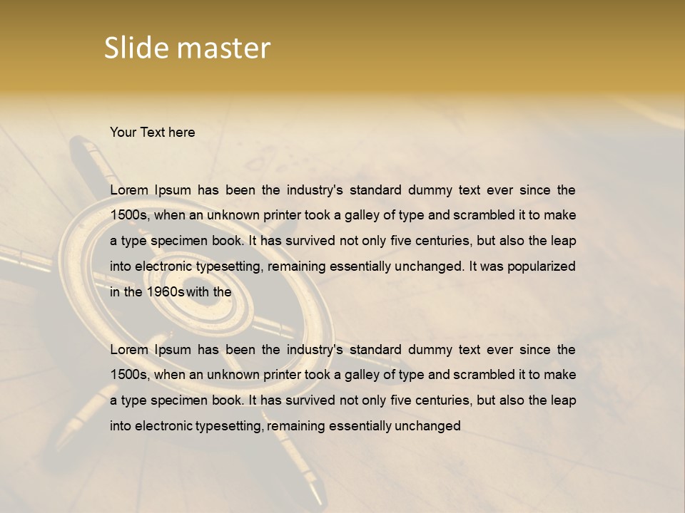 Sailor Marine Horizontal PowerPoint Template