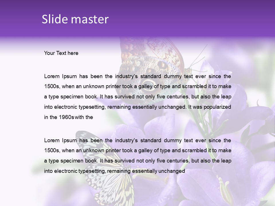 Detail Bloom Leaf PowerPoint Template