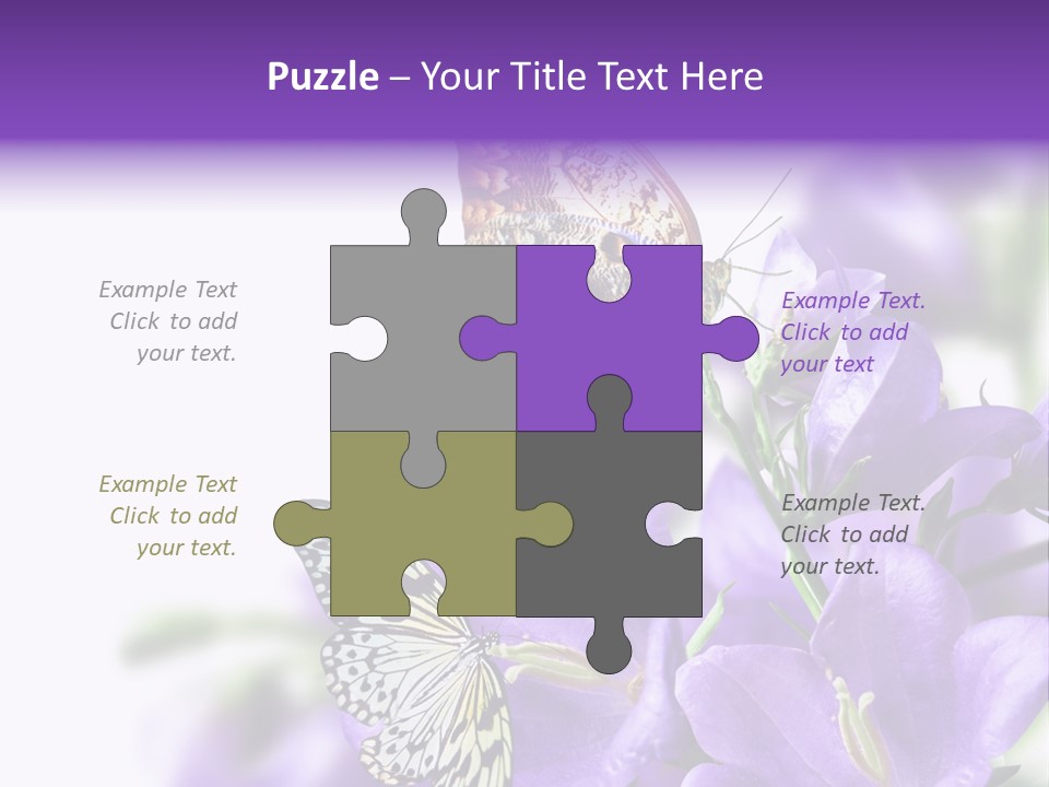Detail Bloom Leaf PowerPoint Template