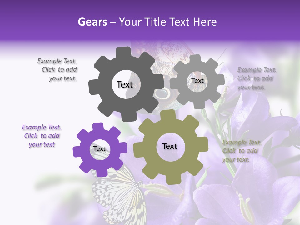 Detail Bloom Leaf PowerPoint Template