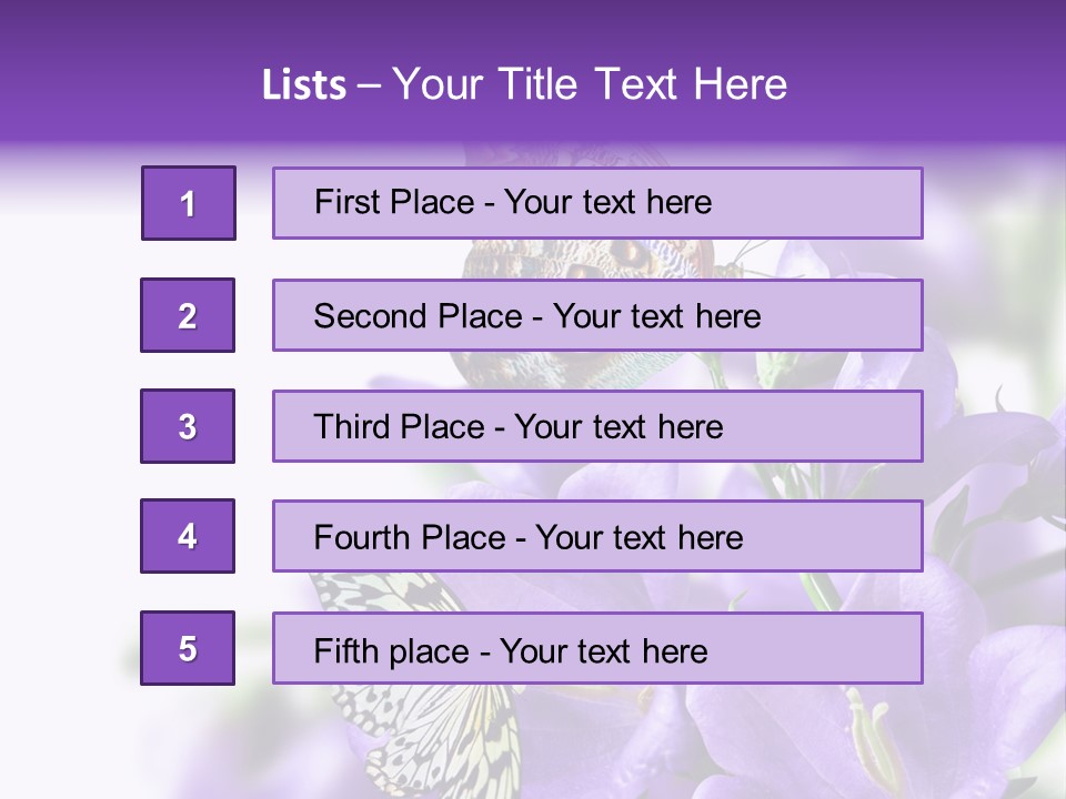 Detail Bloom Leaf PowerPoint Template
