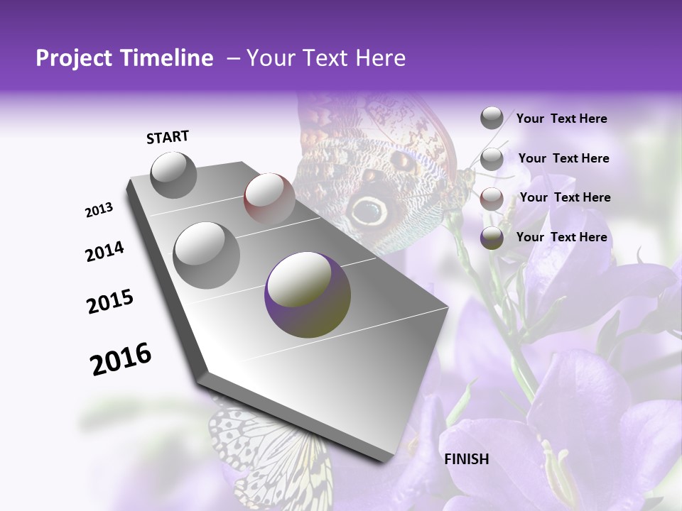 Detail Bloom Leaf PowerPoint Template