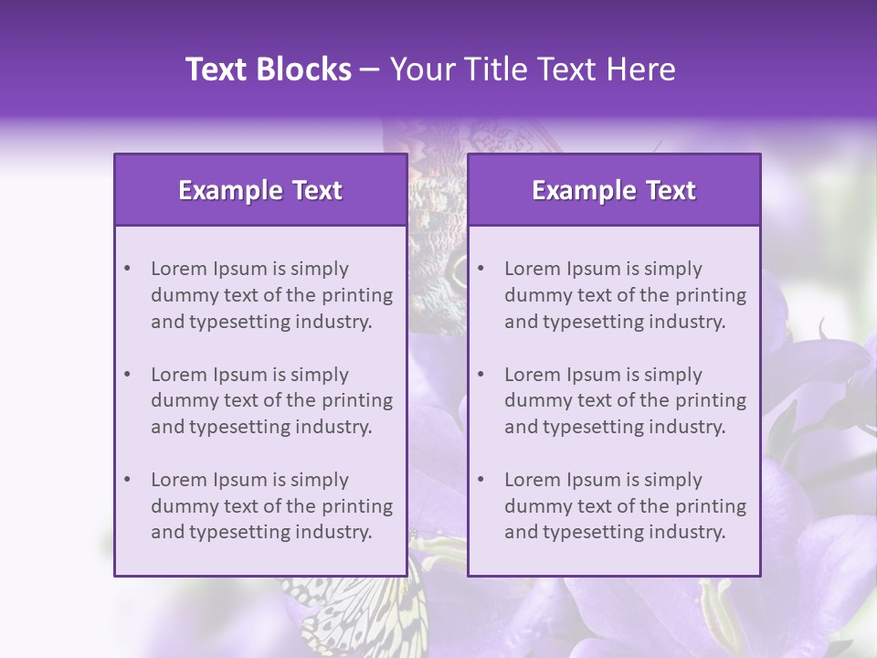 Detail Bloom Leaf PowerPoint Template