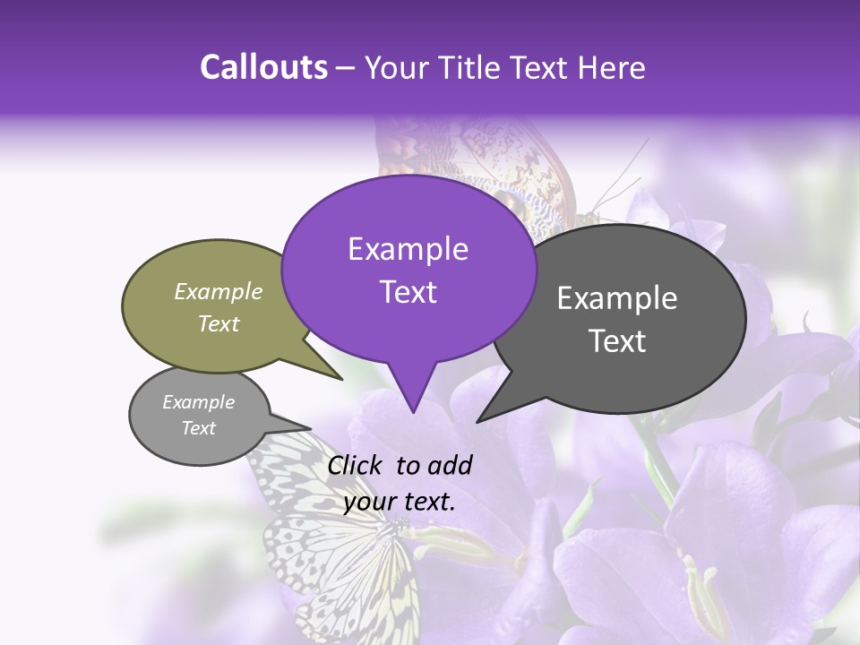 Detail Bloom Leaf PowerPoint Template