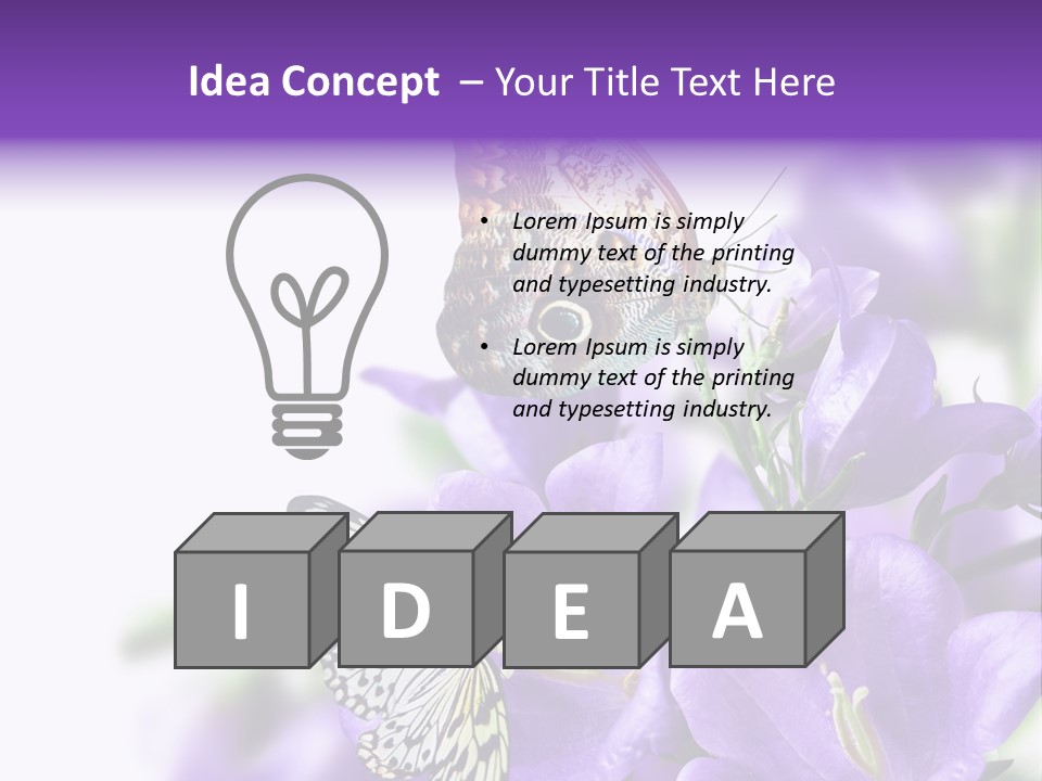 Detail Bloom Leaf PowerPoint Template