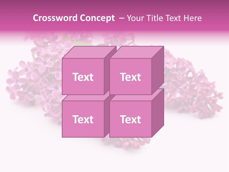 Beauty Lilac Branch PowerPoint Template