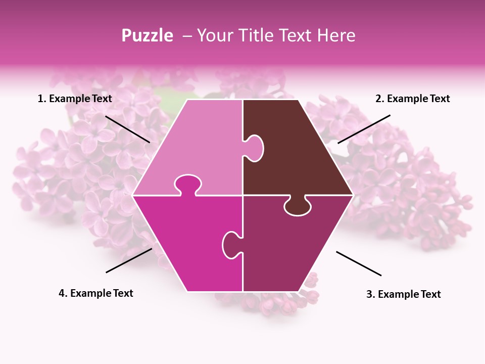 Beauty Lilac Branch PowerPoint Template