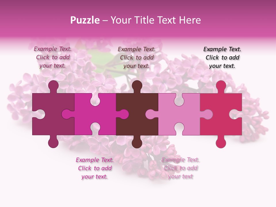 Beauty Lilac Branch PowerPoint Template