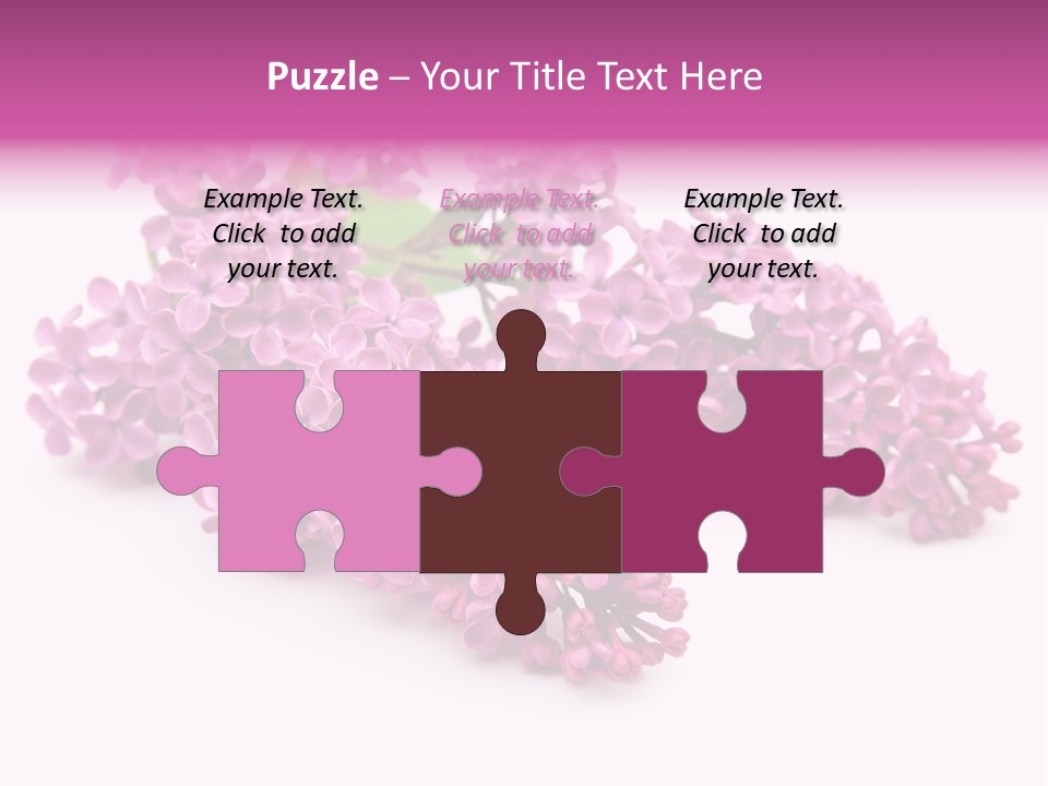 Beauty Lilac Branch PowerPoint Template