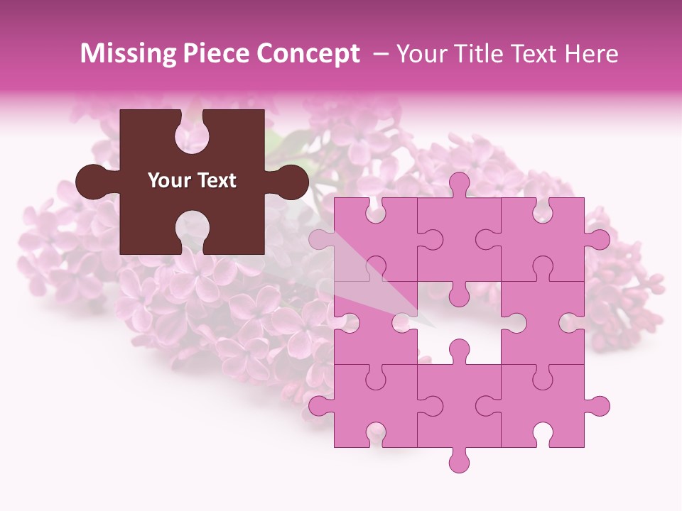 Beauty Lilac Branch PowerPoint Template