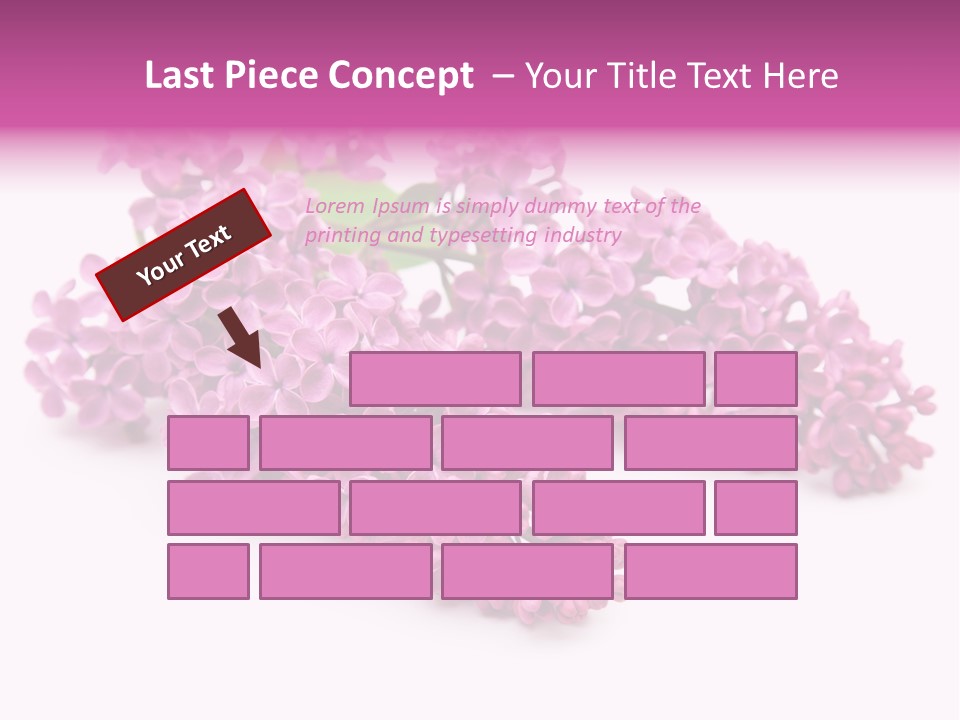 Beauty Lilac Branch PowerPoint Template