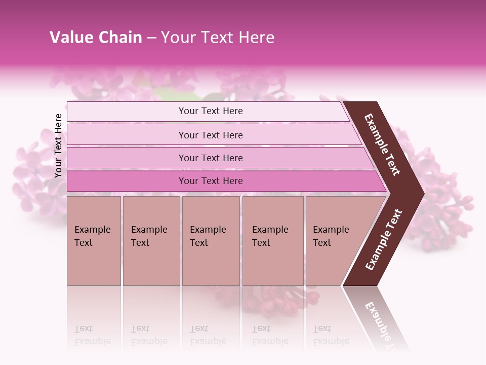 Beauty Lilac Branch PowerPoint Template