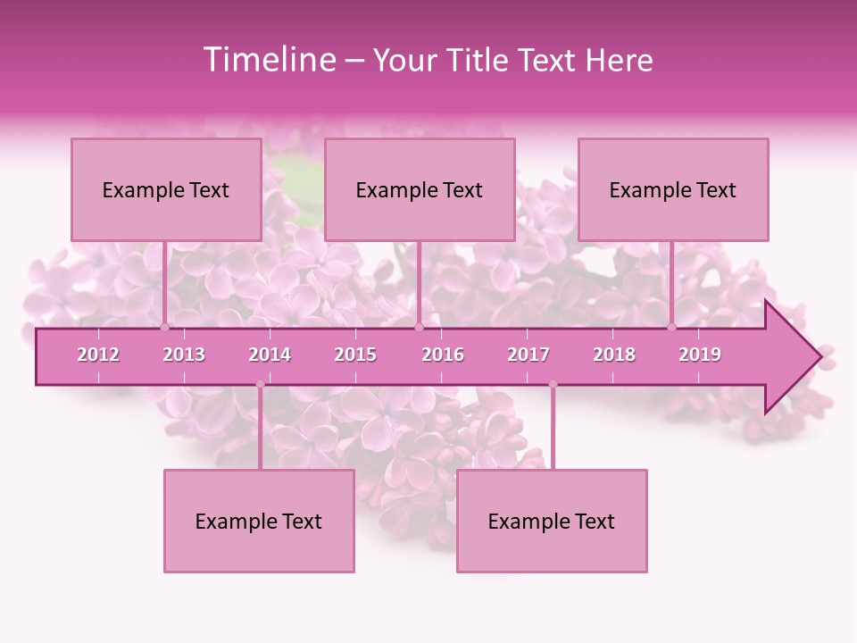 Beauty Lilac Branch PowerPoint Template