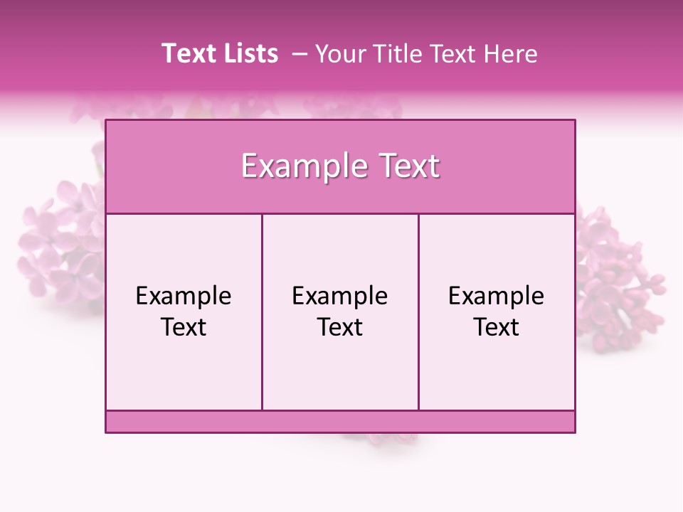 Beauty Lilac Branch PowerPoint Template