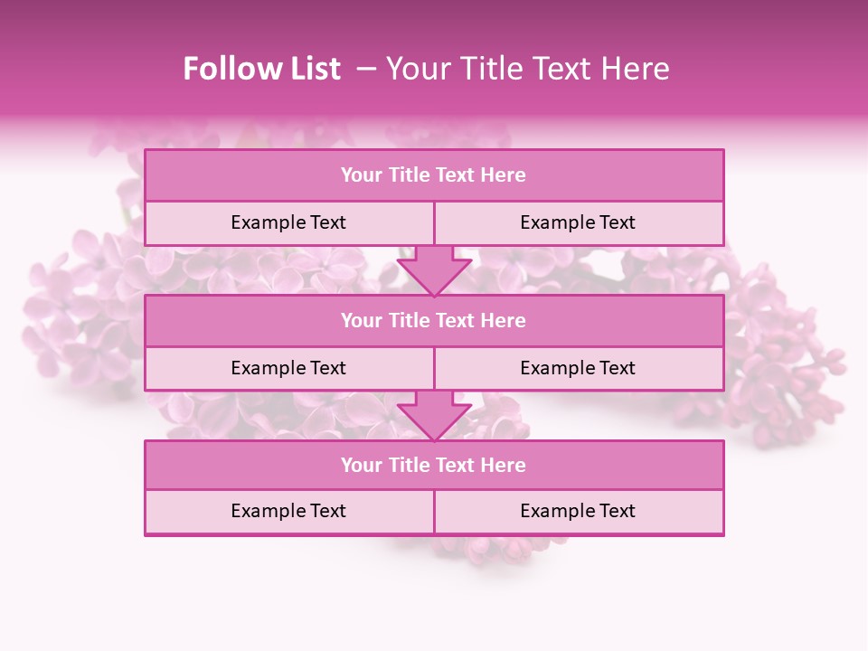 Beauty Lilac Branch PowerPoint Template