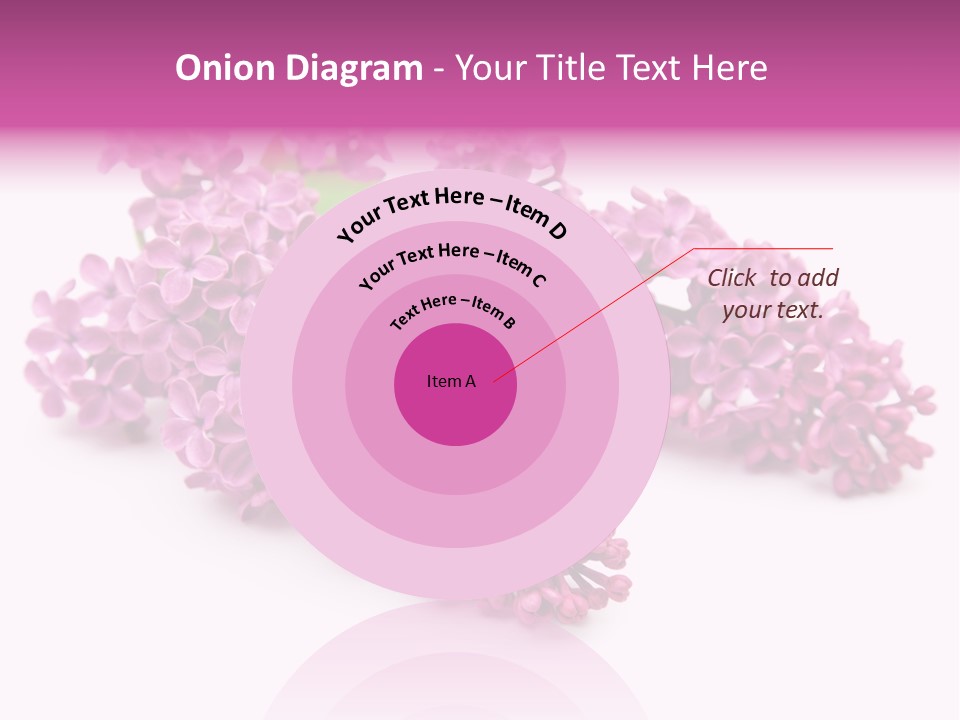 Beauty Lilac Branch PowerPoint Template