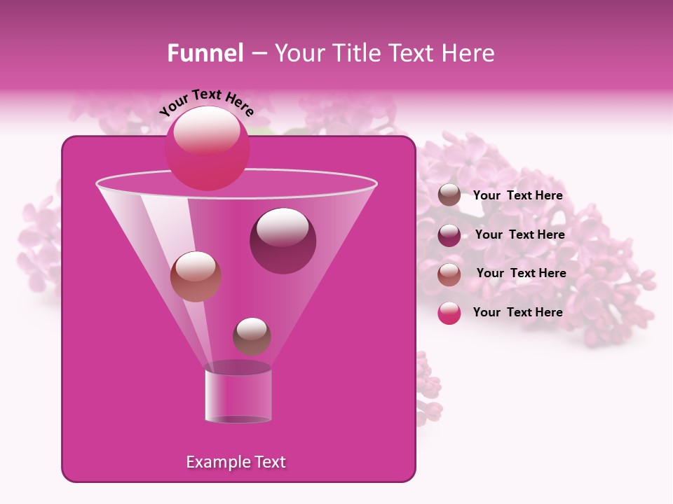 Beauty Lilac Branch PowerPoint Template