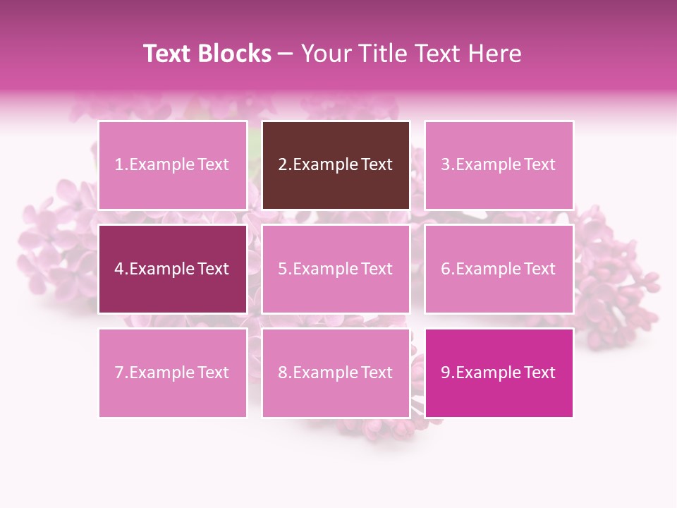 Beauty Lilac Branch PowerPoint Template