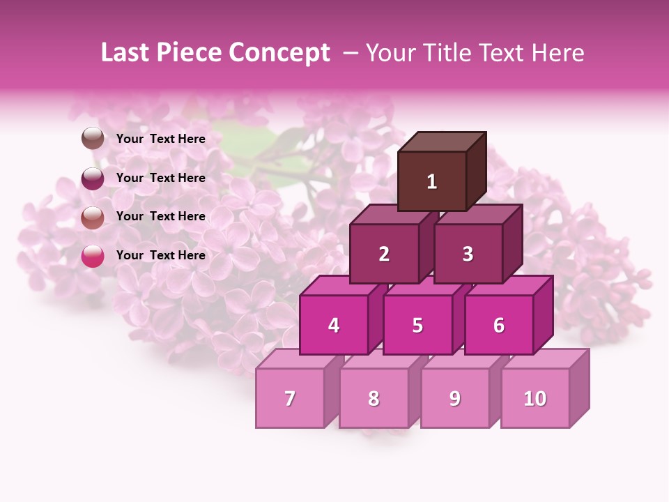 Beauty Lilac Branch PowerPoint Template