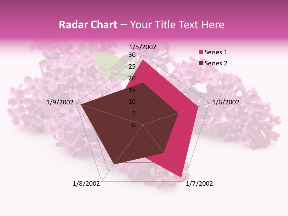 Beauty Lilac Branch PowerPoint Template