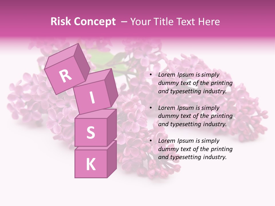 Beauty Lilac Branch PowerPoint Template