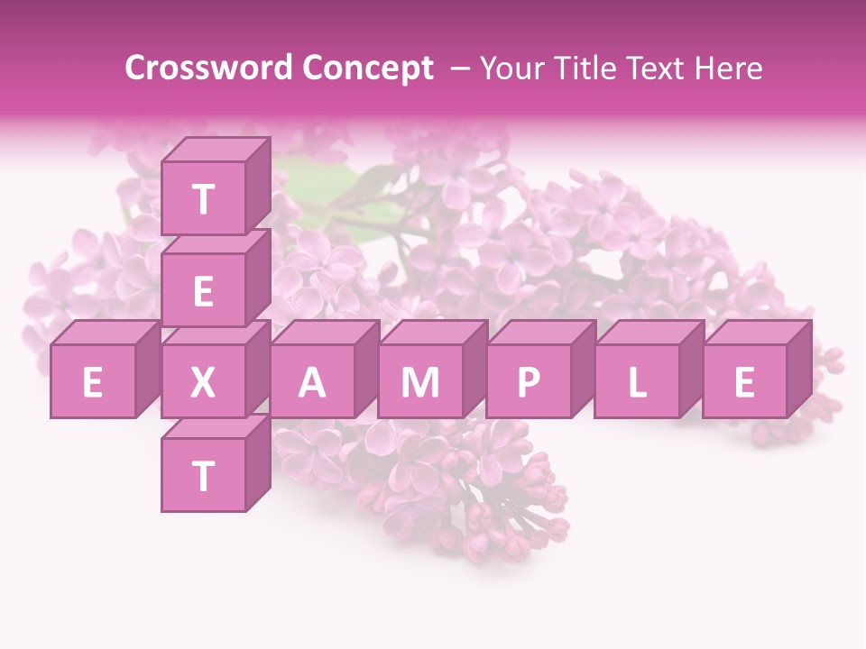 Beauty Lilac Branch PowerPoint Template