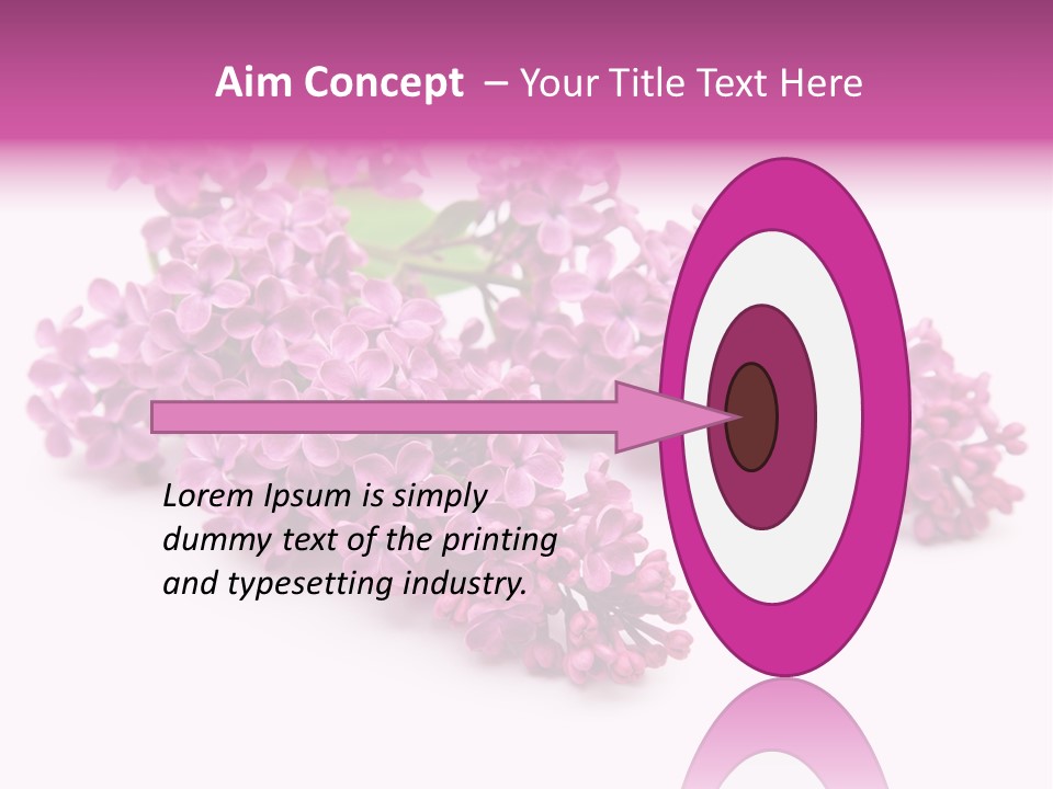 Beauty Lilac Branch PowerPoint Template