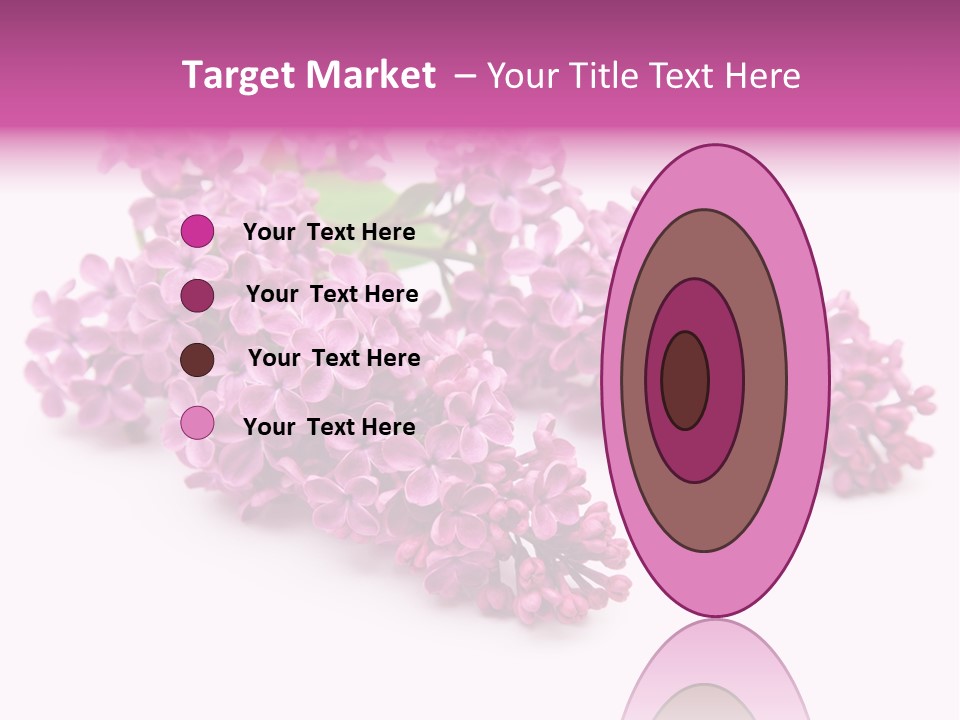 Beauty Lilac Branch PowerPoint Template